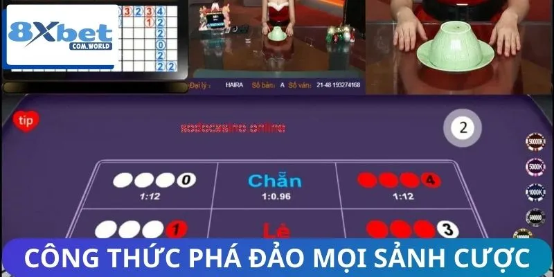 Xóc Đĩa Trực Tuyến Và Công Thức Phá Đảo Mọi Sảnh Cược 8XBET 2 Tổng hợp công thức theo từng tầng chiến thuật